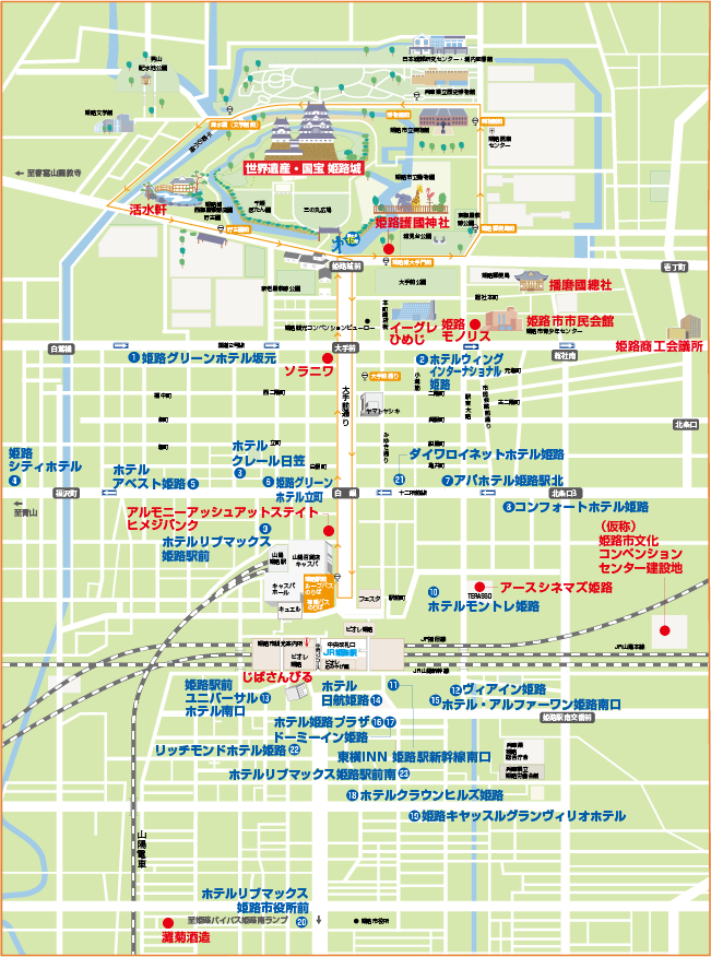 ホテル周辺地図